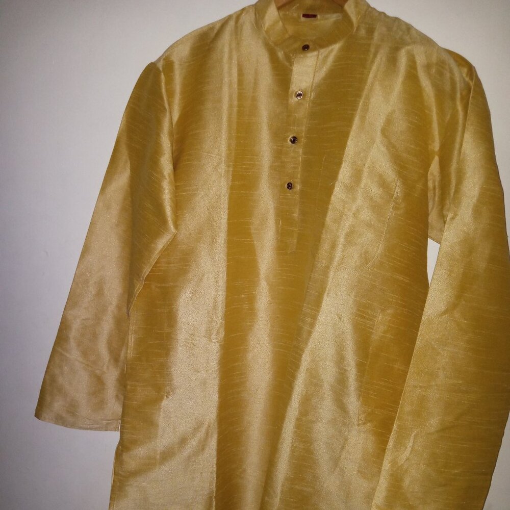Kurta pajama Indian Men Pants Set  Long Sleeve Long Top Brand New